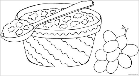 dessert elegant yummy coloring page  printable coloring pages