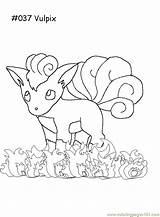 Coloring Vulpix Pages Pokemon Characters Printable Print Cartoons Popular sketch template