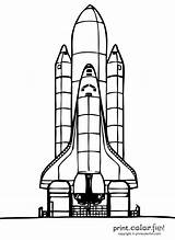 Shuttle Spaceship Transbordador Shuttles Printables Espacial Printcolorfun Espaciales Cohete Raket Apolo Designlooter Malvorlagen Raketen 11kb 1100px ロケット sketch template