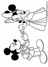 Minnie Mickey Pages Coloring Mouse Kissing Getcolorings Printable sketch template