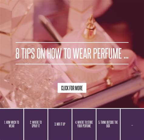 tips    wear perfume perfumes