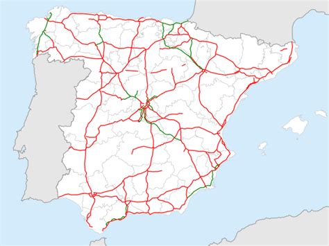 nationale autosnelwegen  spanje wegenwiki