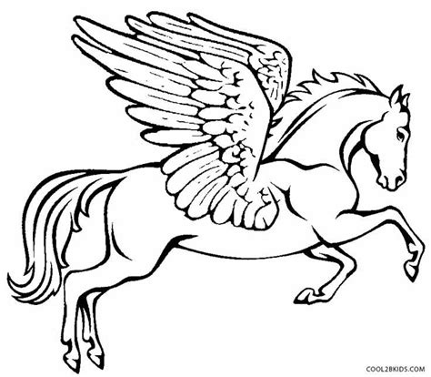 printable pegasus coloring pages  kids coolbkids horse coloring