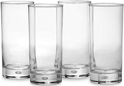 Circleware Air Bubble Heavy Base Highball Drinking Glasses