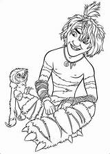 Croods Coloring Pages Fun Kids sketch template
