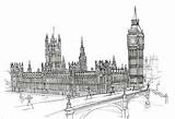 Parliament Drawing London Houses Sketch House Ben Big City Drawings Architecture Westminster Paintingvalley Illustration Choose Board sketch template
