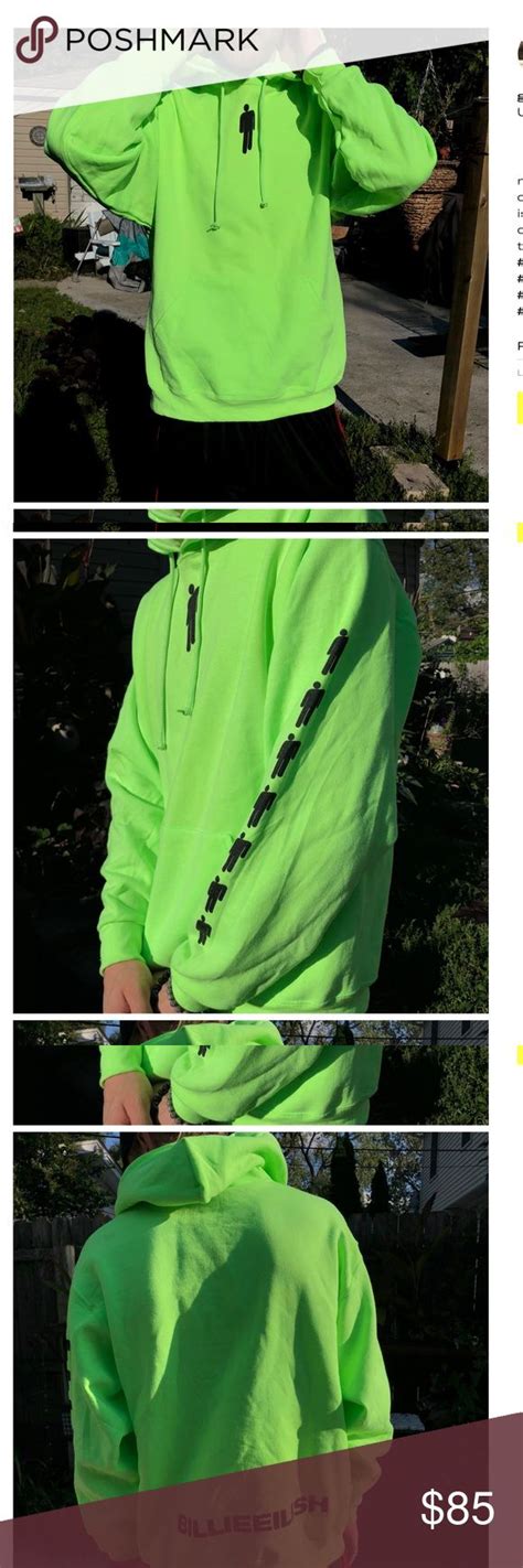 billie eilish rare green hoodie green hoodie hoodie diy hoodies
