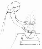 Cooking Drawing Mother Sketch Sketches Cry Later Now Smile Paintingvalley Drawings sketch template