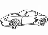 Porsche Coloring Cayman Pages Printable Description Kids Coloringonly sketch template