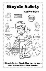 Safety Bicycle Coloring Activities Worksheets Bike Book Kindergarten Worksheet Pages Popular Worksheeto sketch template
