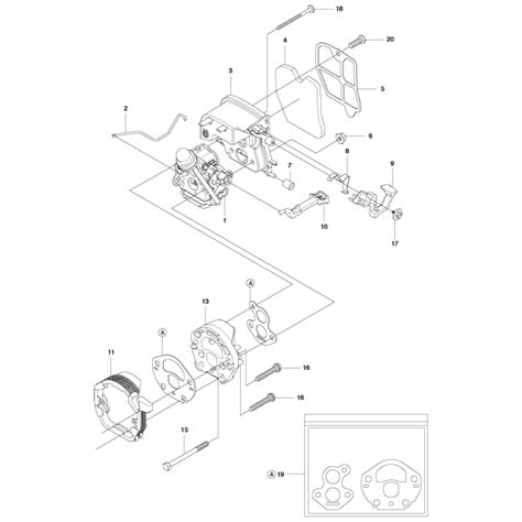 carburetor air filter assembly  husqvarna  mark ii chainsaws ls engineers