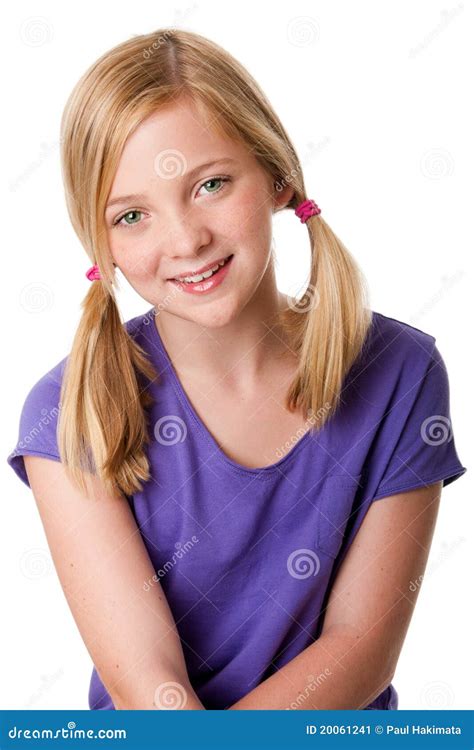 cute happy teenager girl stock image image