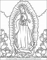 Guadalupe Virgen Coloring Lady Pages Diego Drawing Rivera Catholic Color Para Vocations La Dibujos Mary Thecatholickid Kids Printable Colorear Clipart sketch template