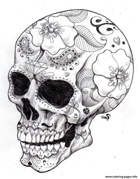 adult coloring pages skulls coloring home