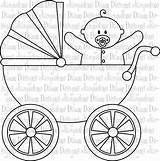Baby Stroller Coloring Pages Carriage Getcolorings Stamps Printable Getdrawings Drawing Choose Board Laser sketch template