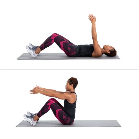 sit   minute core  abs workout popsugar fitness photo