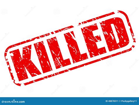 killed red stamp text stock vector image