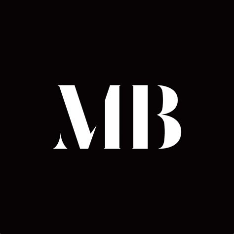 mb logo letter initial logo designs template  vector art  vecteezy