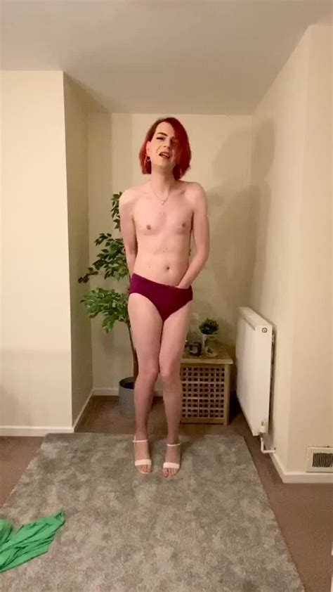 Hot Redhead Loses Her Dress And Jerks Her Fat Cock