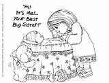 Sister Big Coloring Pages Baby Brother Welcome Printable Little Color Sisters Guess Much Mobile Choose Board Girls Comments Popular Coloringhome sketch template