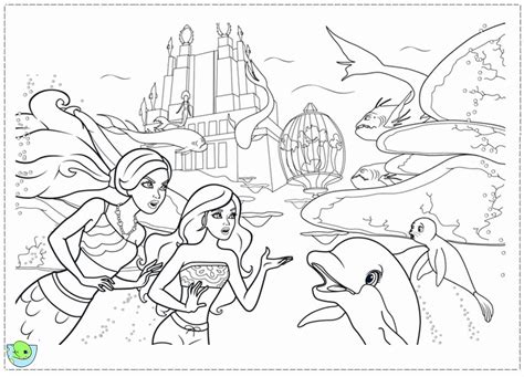 barbie mermaid coloring page coloring home