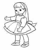 Coloring Doll Baby Pages Printable Kids Popular sketch template