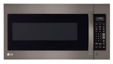 lg lmvbd   black stainless steel   range  cu ft capacity microwave oven