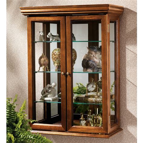 charlton home country tuscan wall mounted curio cabinet reviews wayfair