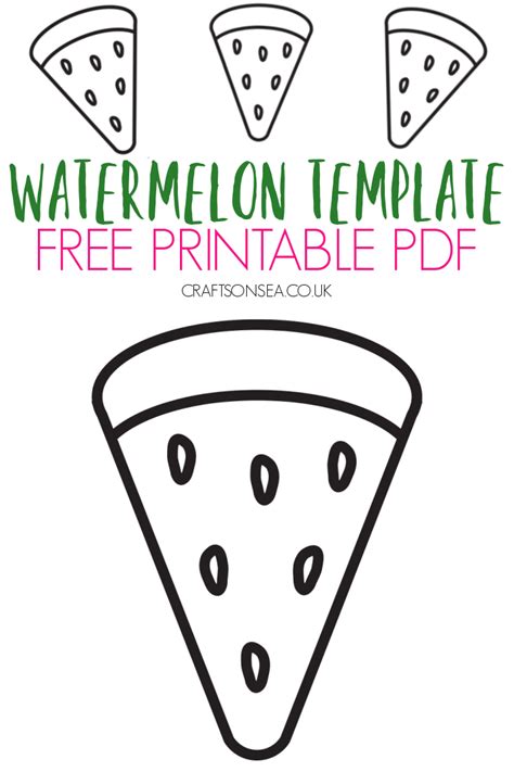 watermelon template printable  crafts  sea