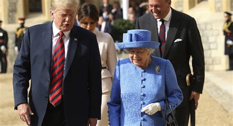 trump meets  queen elizabeth ii  calling   incredible woman politico
