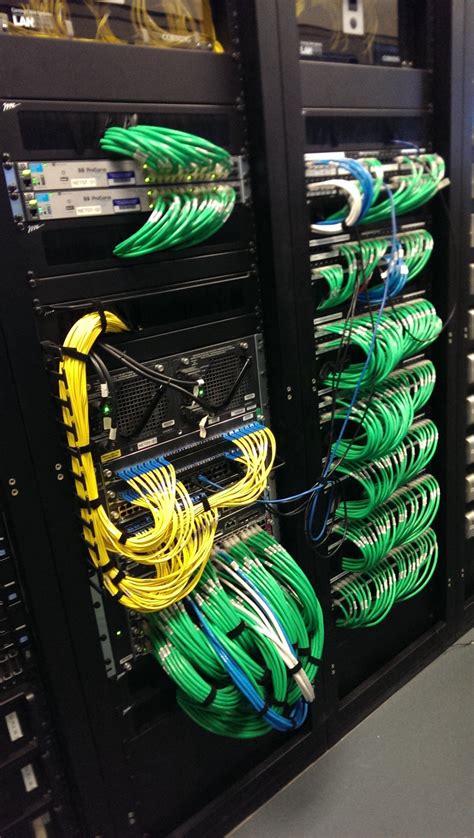 Display Cabling At Lax Data Center Design Computer Network Network