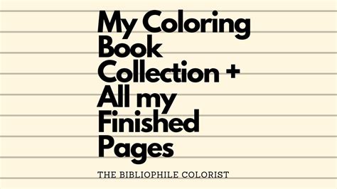 complete coloring book collection   finished pages