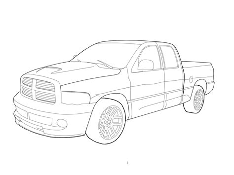 dodge ram coloring pages