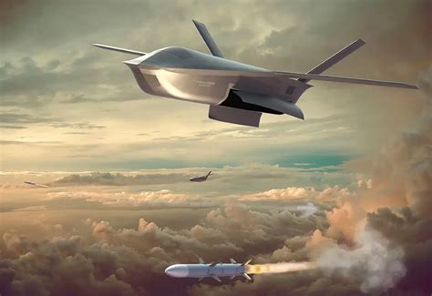 stealth bomber launched drone   fire air air missiles   tested