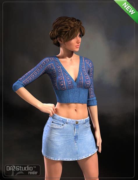 sex appeal blouse and skirt for v4 best daz3d poses download site