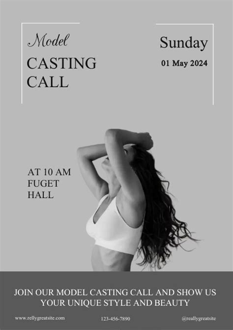 Casting Call Posters Template Postermywall