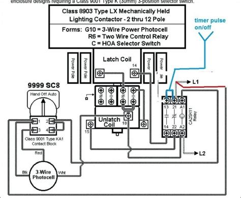 pole contactor wiring diagram