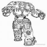 Hulkbuster Pages Avengers sketch template
