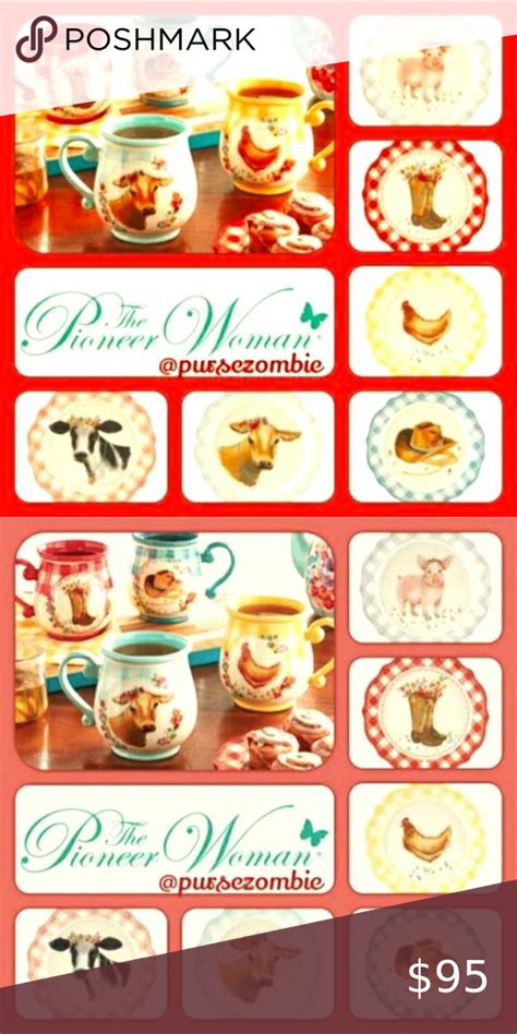 Pioneer Woman Sweet Romance Blossoms Collection Set 10pc Set Free Pw