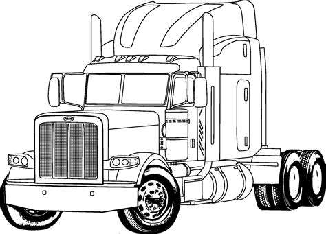 big rig truck coloring page poster etsy australia
