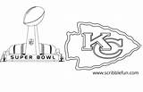 Chiefs Coloring Kansas City Bowl Super Pages Printable Kids Print Sketch Template sketch template