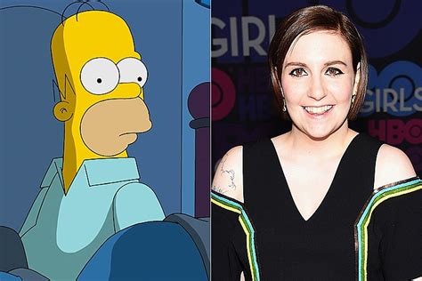 Omg D Oh Homer To Leave Marge For Lena Dunham In New