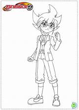Coloring Beyblade Dinokids Pages Close sketch template