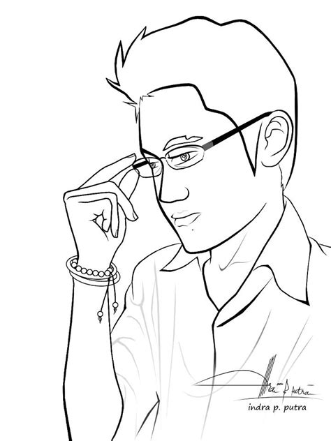 coloring face male expression coloring pages