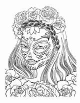 Skull Skeleton Imprimir Skulls Caveira Mandala Xenia Adults Omalovánky Lebky Rhonda Lunger sketch template