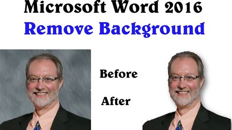 remove picture background  microsoft word  youtube