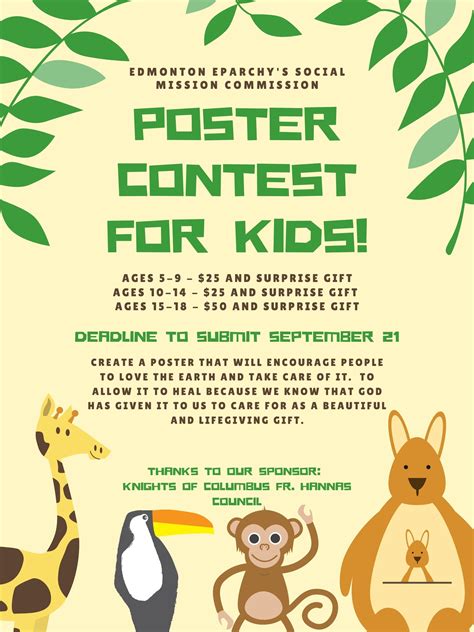 poster contest  children edmonton eparchy