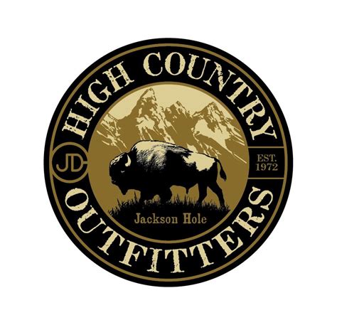 logo  high country outfitters featuring  image   buffalo