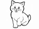Cat Clipart Printable Coloring Drawing Print Color Pages Outline Clip Cute Cats Kids Colour Cliparts Faces Pic Face Colouring Sheet sketch template