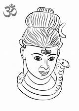 Shiva Lord Coloring Printable Pages Hinduism Statue Adults Kids sketch template